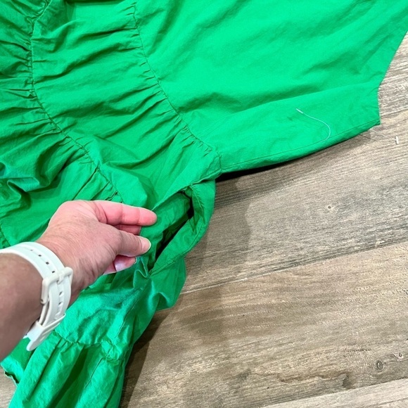 Alexia Admor ~ Green Smocked Neck Trapeze ~MOLLY DRESS $245 size 2 halter - Picture 13 of 14